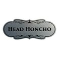 thumbnail image 1 of Signs ByLITA Designer Head Honcho Sign (Brushed Silver) - Small, 1 of 5