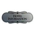 thumbnail image 1 of Signs ByLITA Designer Hotel Information Sign (Brushed Silver) - Large, 1 of 5