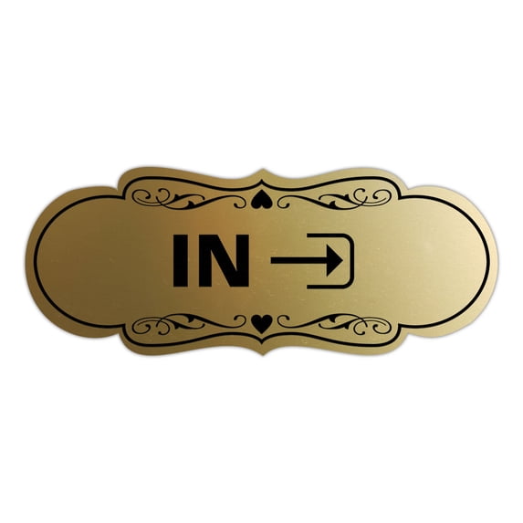 Signs ByLITA Designer In Sign (Brushed Gold) - Large