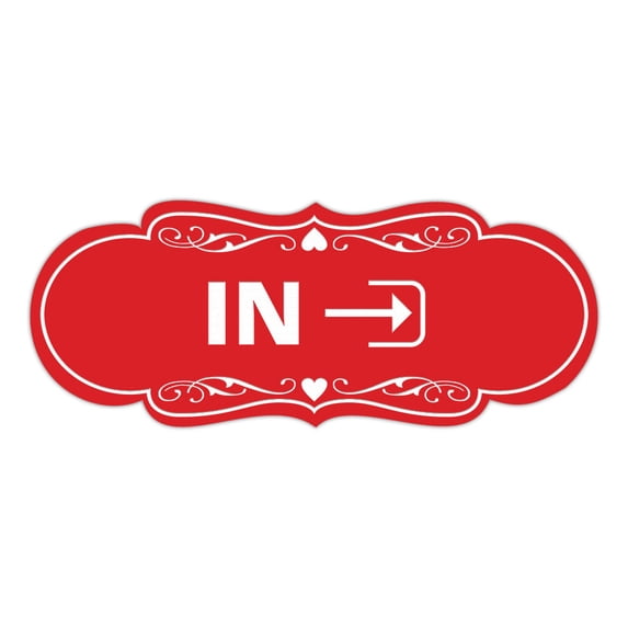 Signs ByLITA Designer In Sign (Red) - Medium