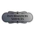 thumbnail image 1 of Signs ByLITA Designer Information Services Sign (Brushed Silver) - Large, 1 of 5