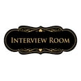 thumbnail image 1 of Signs ByLITA Designer Interview Room Sign (Black Gold) - Large, 1 of 5