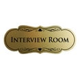 thumbnail image 1 of Signs ByLITA Designer Interview Room Sign (Brushed Gold) - Large, 1 of 5