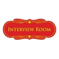 thumbnail image 1 of Signs ByLITA Designer Interview Room Sign (Red/Yellow) - Small, 1 of 5