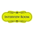 thumbnail image 1 of Signs ByLITA Designer Interview Room Sign (Yellow / Black) - Large, 1 of 5