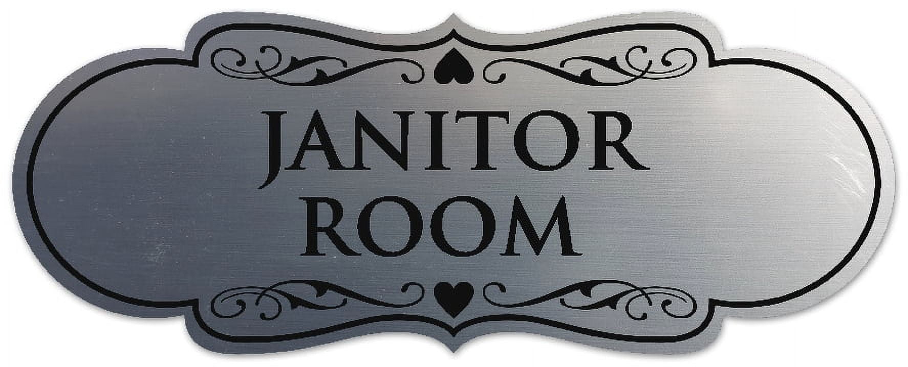 Janior Sign Signs ByLITA Designer Janitor Room Sign - Easy Installation | Durable ...