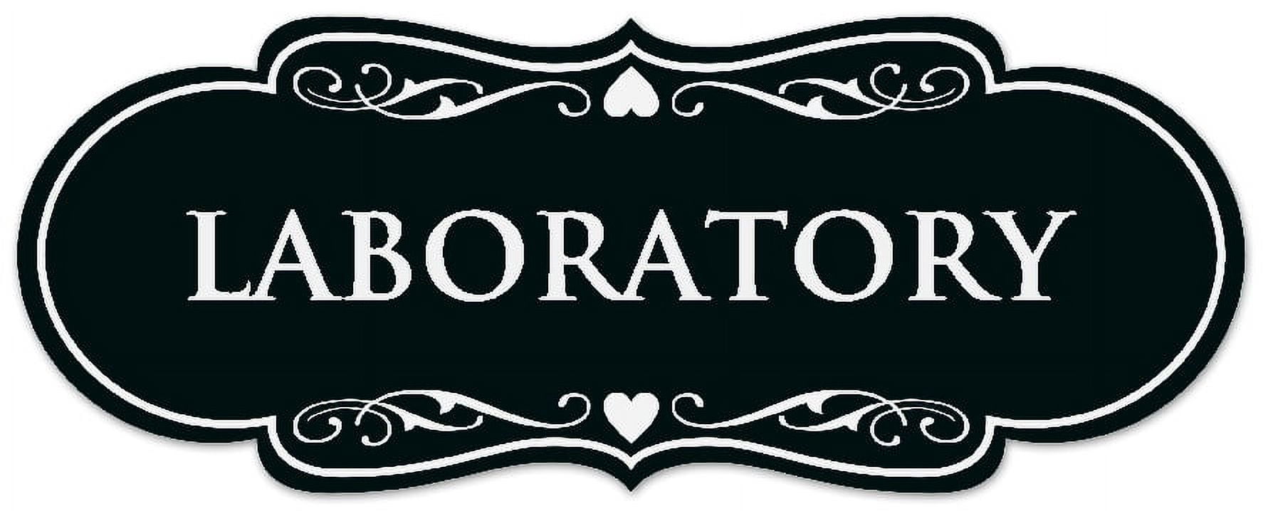 Black Lab Address Signs Signs ByLITA Designer Laboratory Sign - Easy Installation | Durable ...