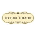 thumbnail image 1 of Signs ByLITA Designer Lecture Theatre Sign (Ivory/Dark Brown) - Small, 1 of 5