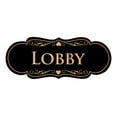 thumbnail image 1 of Signs ByLITA Designer Lobby Sign (Black /Gold) - Small, 1 of 5