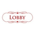 thumbnail image 1 of Signs ByLITA Designer Lobby Sign (White/Red) - Medium, 1 of 5