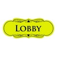 thumbnail image 1 of Signs ByLITA Designer Lobby Sign (Yellow / Black) - Large, 1 of 5