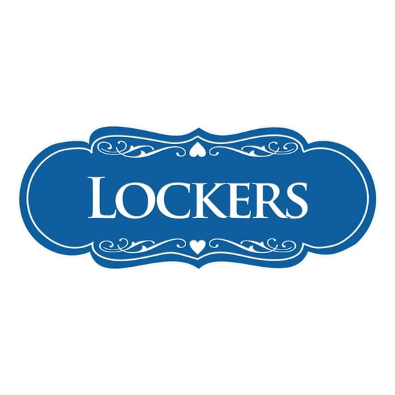 Signs ByLITA Designer Lockers Sign (Blue) - Medium