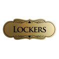 thumbnail image 1 of Signs ByLITA Designer Lockers Sign (Brushed Gold) - Medium, 1 of 5