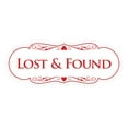 thumbnail image 1 of Signs ByLITA Designer Lost & Found Sign (White/Red) - Small, 1 of 5