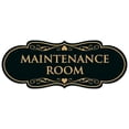 thumbnail image 1 of Signs ByLITA Designer Maintenance Room Sign - Easy Installation | Durable Wall or Door Sign (Black /Gold) - Medium, 1 of 3