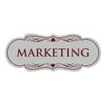 thumbnail image 1 of Signs ByLITA Designer Marketing Sign (Light Grey / Burgundy) - Medium, 1 of 5