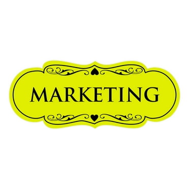 Signs ByLITA Designer Marketing Sign (Yellow / Black) - Large