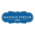 thumbnail image 1 of Signs ByLITA Designer Massage Parlor Elegant Design Clear Messaging Durable Construction Easy Installation Sign (Blue) - Large, 1 of 5