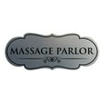 thumbnail image 1 of Signs ByLITA Designer Massage Parlor Elegant Design Clear Messaging Durable Construction Easy Installation Sign (Brushed Silver) - Large, 1 of 5