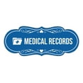 thumbnail image 1 of Signs ByLITA Designer Medical Records Sign (Blue) - Large, 1 of 5