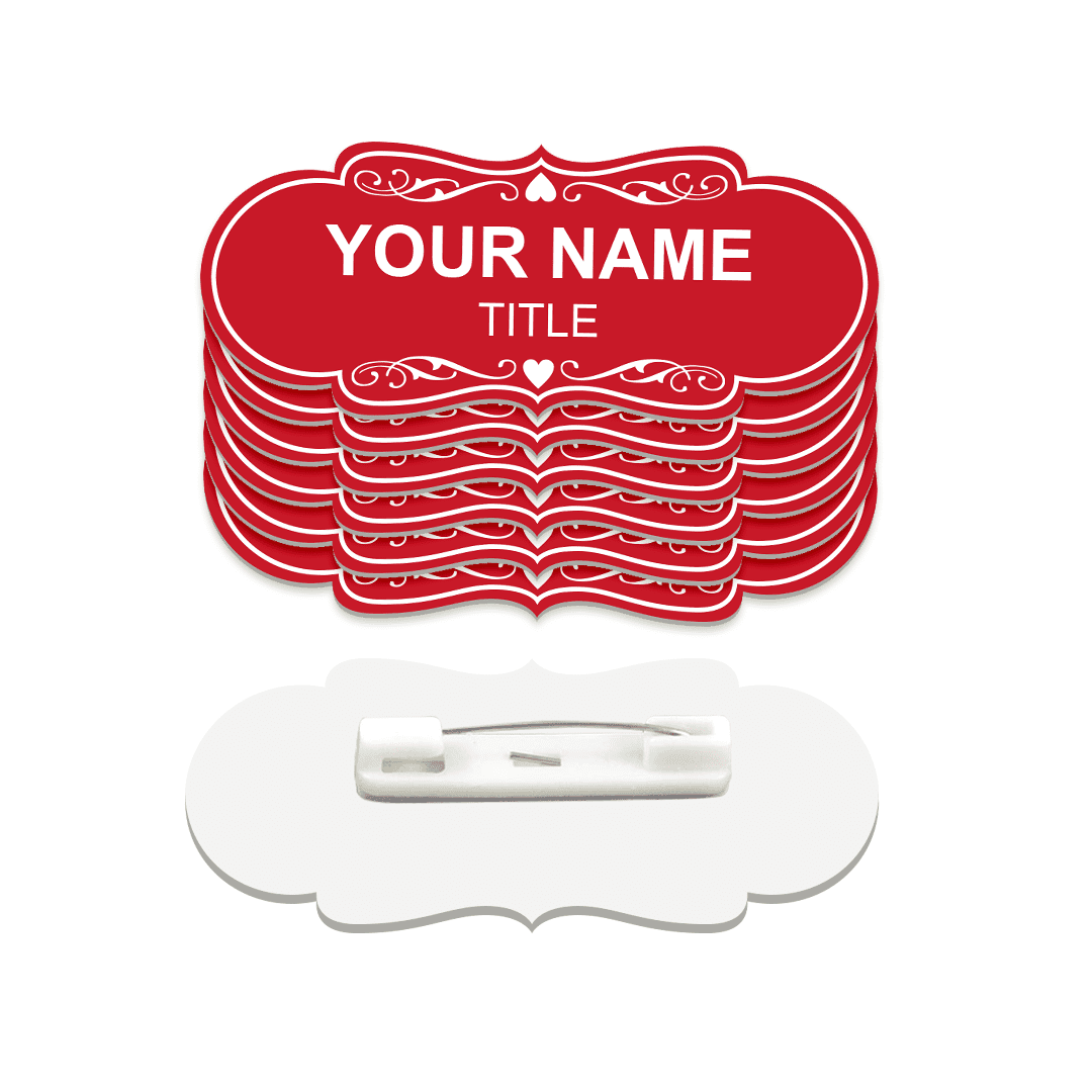 Signs ByLITA Designer Name Tags Blank Badges (1