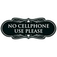 thumbnail image 1 of Signs ByLITA Designer No Cell Phone Use Please Sign - Easy Installation | Durable Wall or Door Sign (Black) - Medium, 1 of 3