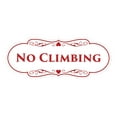 thumbnail image 1 of Signs ByLITA Designer No Climbing Sign (White/Red) - Small, 1 of 5