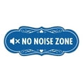 thumbnail image 1 of Signs ByLITA Designer No Noise Zone Sign (Blue) - Small, 1 of 5