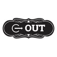 thumbnail image 1 of Signs ByLITA Designer Out Sign (Black) - Medium, 1 of 5