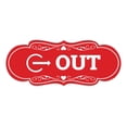 thumbnail image 1 of Signs ByLITA Designer Out Sign (Red) - Large, 1 of 5