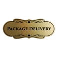 thumbnail image 1 of Signs ByLITA Designer Package Delivery Sign (Brushed Gold) - Large, 1 of 5