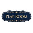 thumbnail image 1 of Signs ByLITA Designer Play Room Sign (Navy Blue/Gold) - Medium, 1 of 5