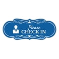 thumbnail image 1 of Signs ByLITA Designer Please Check In Sign (Blue) - Small, 1 of 5