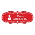 thumbnail image 1 of Signs ByLITA Designer Please Check In Sign (Red) - Medium, 1 of 5