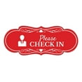 thumbnail image 1 of Signs ByLITA Designer Please Check In Sign (Red) - Small, 1 of 5