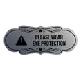 thumbnail image 1 of Signs ByLITA Designer Please Wear Eye Protection Sign (Brushed Silver) - Medium, 1 of 5