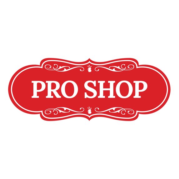Signs ByLITA Designer Pro Shop Sign (Red) - Large