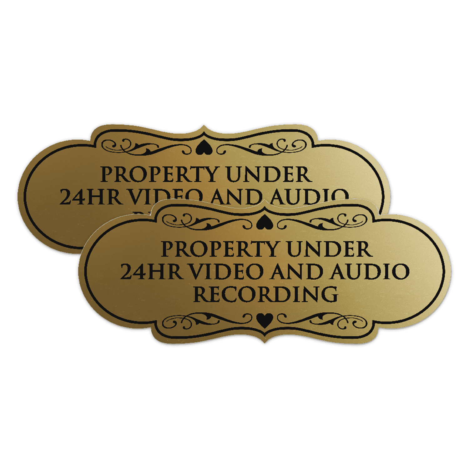 Signs ByLITA Designer Property Under 24hr Audio and Video Recording ...