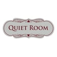 thumbnail image 1 of Signs ByLITA Designer Quiet Room Sign (Light Grey / Burgundy) - Large, 1 of 5