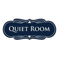 thumbnail image 1 of Signs ByLITA Designer Quiet Room Sign (Navy Blue / White) - Small, 1 of 5
