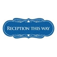 thumbnail image 1 of Signs ByLITA Designer Reception This Way Sign (Blue) - Large, 1 of 5