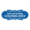 thumbnail image 1 of Signs ByLITA Designer Reserved Parking Golfers Only Sign (Blue) - Large, 1 of 8