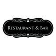 thumbnail image 1 of Signs ByLITA Designer Restaurant & Bar Sign (Black / Silver) - Large, 1 of 5