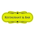 thumbnail image 1 of Signs ByLITA Designer Restaurant & Bar Sign (Yellow / Black) - Medium, 1 of 5
