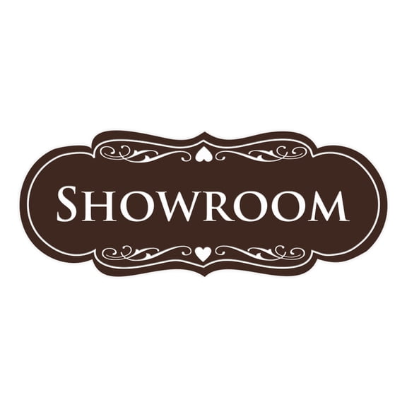 Signs ByLITA Designer Showroom Sign (Dark Brown) - Medium