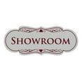 thumbnail image 1 of Signs ByLITA Designer Showroom Sign (Light Grey / Burgundy) - Large, 1 of 5