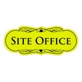thumbnail image 1 of Signs ByLITA Designer Site Office Sign (Yellow / Black) - Small, 1 of 5
