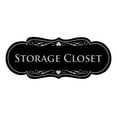 thumbnail image 1 of Signs ByLITA Designer Storage Closet Sign (Black / Silver) - Large, 1 of 5