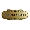 thumbnail image 1 of Signs ByLITA Designer Storage Closet Sign (Brushed Gold) - Large, 1 of 5