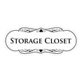 thumbnail image 1 of Signs ByLITA Designer Storage Closet Sign (White) - Medium, 1 of 5